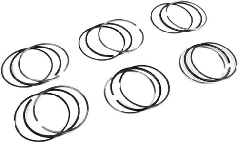 Piston Rings Set 6pcs for 3.0L TDI Diesel Engines Compatible with A4 A5 A6 A7 A8 Q5 Q7 - Bore Diameter 83.01mm - Replaces OEM 059107065DF 059198151N in Saudi Arabia