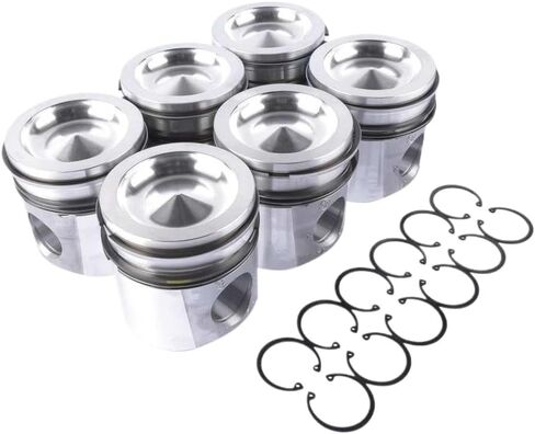 Piston And Ring Set 6 Pieces Compatible With 325 5.9L Engine 2004-2006 in Saudi Arabia