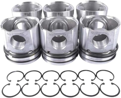 Piston And Ring Set 6 Pieces Compatible With 325 5.9L Engine 2004-2006 in Saudi Arabia