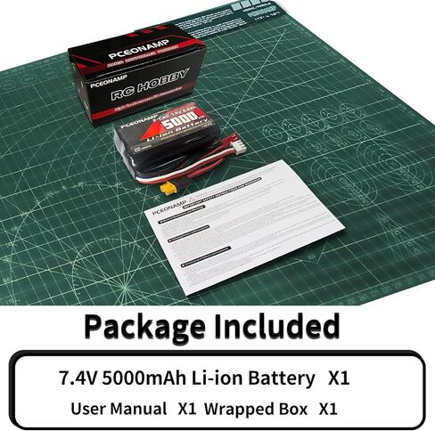 TX16S Battery 5000mAh 2S 7.4V with JST Plug JST-XH and XT30 Plug Fit for Transmitter TX16s RC4GS, RC6GS 1 Pack in Saudi Arabia