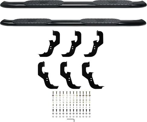 Westin 21-54135 PRO TRAXX 5 قضبان نيرف بيضاوية تناسب 2019-2026 Silverado Sierra 1500 Crew Cab (Exc 2019 Silverado LD Sierra 1500 Limited) 2020-2026 Silverado Sierra 2500 3500 Crew Cab زوج أسود in Kuwait
