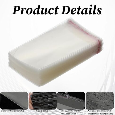 حقائب فريق مقاس 3.5 × 5.5 بوصة لبطاقات التداول، 300 قطعة من ألواح PSA الشفافة القابلة للإغلاق، حافظة حماية فائقة مقاومة للماء للرياضة والألعاب وبطاقات الوكيل والصور الصغيرة in Kuwait