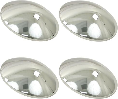 Chrome Smoothie Hub Cap Set of 4 Compatible with Volkswagen 4‑Lug 4x130 Bug, Bus, GHIA in Saudi Arabia