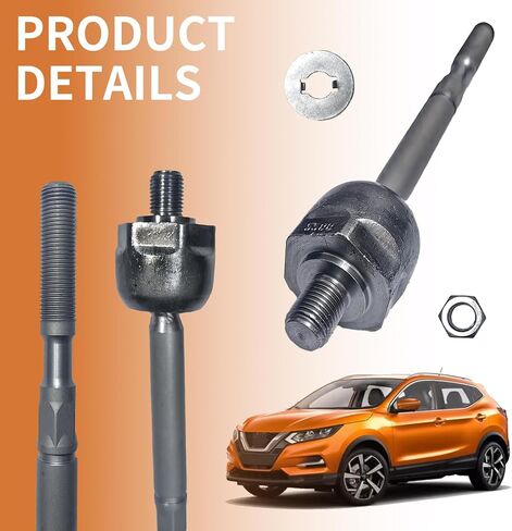نهاية قضيب الربط الداخلي الأمامي مع صامولة، غسالة متوافقة مع Nissan Rogue S SL SV (بدون رياضة) 2021-2025 (السائق الأيسر أو جانب الراكب الأيمن) in Kuwait