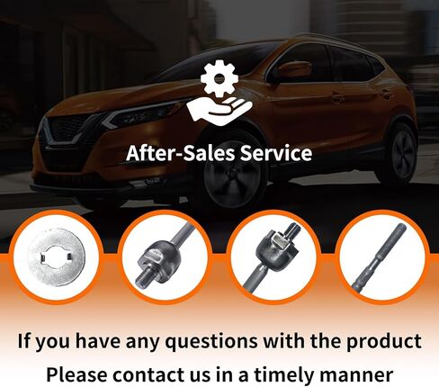 نهاية قضيب الربط الداخلي الأمامي مع صامولة، غسالة متوافقة مع Nissan Rogue S SL SV (بدون رياضة) 2021-2025 (السائق الأيسر أو جانب الراكب الأيمن) in Kuwait