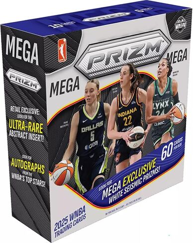 2025 Prizm Women's Basketball WNBA Mega Box with 60 Total Trading Cards + 6 Toploaders and StreetCards Magnet! in Saudi Arabia