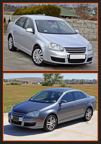 لـ 06 07 08 09 مجموعة المصابيح الأمامية لمبيت الجولف/الأرنب (الهالوجين OEM فقط) تناسب 2005-2010 فولكس فاجن جيتا نوع 5 سيدان للمصابيح الأمامية عاكس واضح يسار + يمين in Kuwait