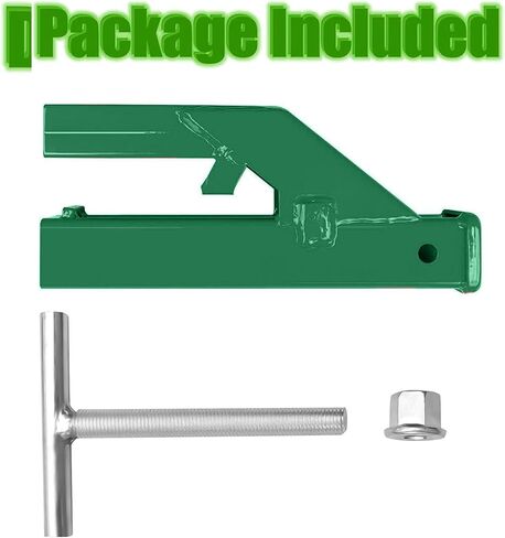 Clamp On Trailer Hitch Receiver 2 Inch Ball Mount Adapter for Tractor Bucket Fits All 2" Hook Inserts,Green in Saudi Arabia
