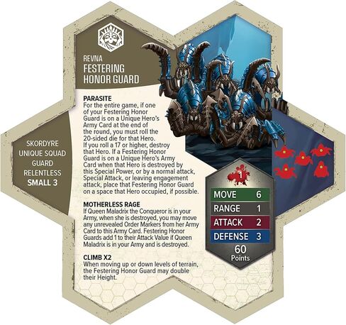 Renegade Game Studios Heroscape Rising Tide: Queen Maladrix Miniature Army Expansion - مجموعة ألعاب إستراتيجية in Kuwait