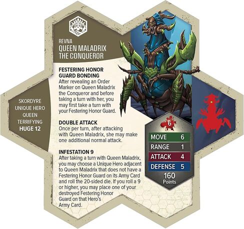 Renegade Game Studios Heroscape Rising Tide: Queen Maladrix Miniature Army Expansion - مجموعة ألعاب إستراتيجية in Kuwait