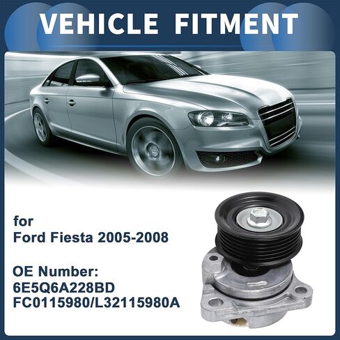 حزام الموتر محرك حزام الموتر بكرة الجمعية لفورد إسكيب 2005-2012 رقم 6E5Q6A228BD/FC0115980/L32115980A/3S4Q6A228AB معدن 1 قطعة in Kuwait