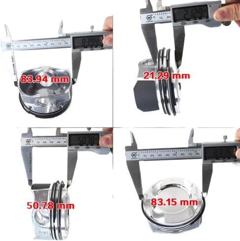 Piston and Ring Set for N20B20A 2.0L Turbo Engine – Compatible with 328i 428i 528i X3 F30 F10 – Bore 84mm Compression Ratio 10:1 – Replaces OEM 11258606459 87-434600-00 in Saudi Arabia