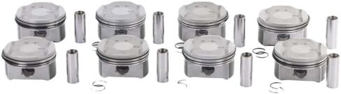 8-Piece Pistons and Rings Kit Compatible with S 4.5L V8 Engine (Chassis 955/9PA, Engine Code M48.00, Standard Bore Φ93mm) in Saudi Arabia