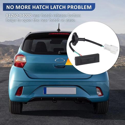 Compatible with Hyundai Compatible with I10 Compatible with 2013-2021 Trunk Lid Lock Handle Release Button 81260B4000 81260-B4000 Car Rear Door Boot in Saudi Arabia