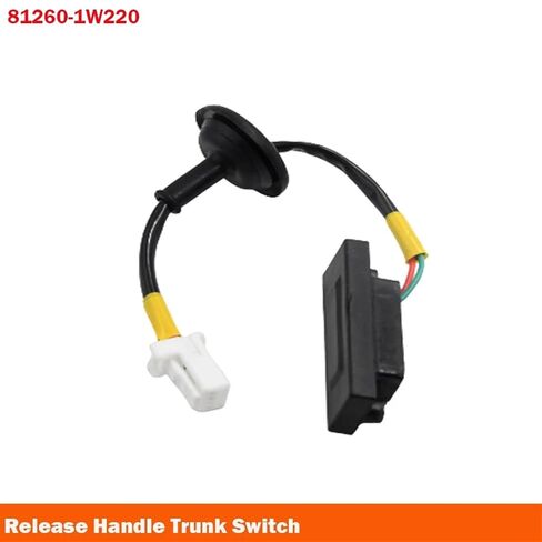 قفل الباب الخلفي للتمهيد الخلفي، متوافق مع Hyundai، متوافق مع I30 FD 2007 2008 2009 2010 2011 81260-1W220 812601W220 زر تحرير صندوق السيارة الخلفي مع قابس in Kuwait