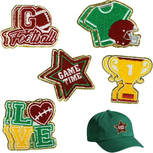 20 PCS Basketball Iron on Patches, Basketball Themed Embroidered Patches, Sports Themed Sew on Applique for Hats, Jeans, Clothes, Bags, DIY Craft Projects in Saudi Arabia