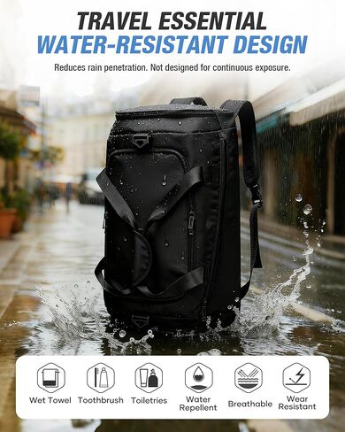Gym Duffle Bag for Men Women 3 in 1 Waterproof Sports Travel Carry On Duffel Bag Backpack with Shoe Compartment & Wet Pocket for Traveling Workout Weekender Overnight in Saudi Arabia