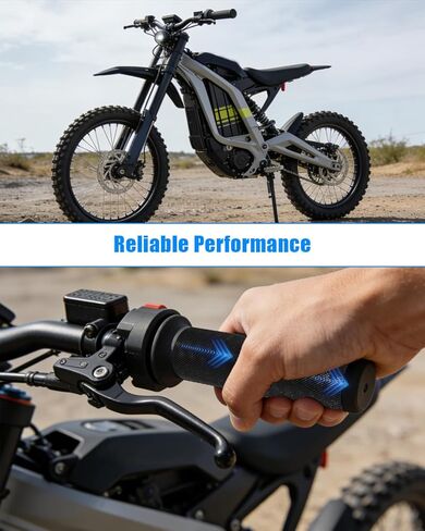 مقبض يد تويستر بأنبوب الخانق مناسب للدراجة الترابية الكهربائية Surron Light Bee X S L1E Segway X260 X160، أسود، قطعة واحدة in Kuwait
