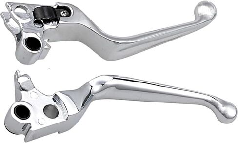 1 Pair of Chrome Billet Aluminum Clutch Brake Hand Levers Replacement for 1996 1997 1998 1999 2000 2001 2002 2003 Harley Sportster XL 883 1200, 1996-2010 Softail Fat Boy Dyna Heritage in Saudi Arabia