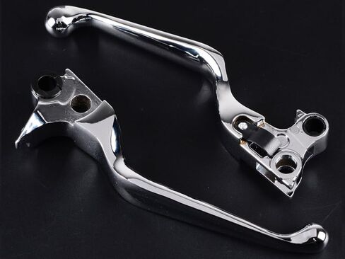 1 Pair of Chrome Billet Aluminum Clutch Brake Hand Levers Replacement for 1996 1997 1998 1999 2000 2001 2002 2003 Harley Sportster XL 883 1200, 1996-2010 Softail Fat Boy Dyna Heritage in Saudi Arabia
