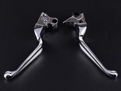 1 Pair of Chrome Billet Aluminum Clutch Brake Hand Levers Replacement for 1996 1997 1998 1999 2000 2001 2002 2003 Harley Sportster XL 883 1200, 1996-2010 Softail Fat Boy Dyna Heritage in Saudi Arabia