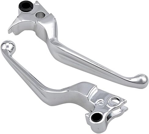 1 Pair of Chrome Billet Aluminum Clutch Brake Hand Levers Replacement for 1996 1997 1998 1999 2000 2001 2002 2003 Harley Sportster XL 883 1200, 1996-2010 Softail Fat Boy Dyna Heritage in Saudi Arabia