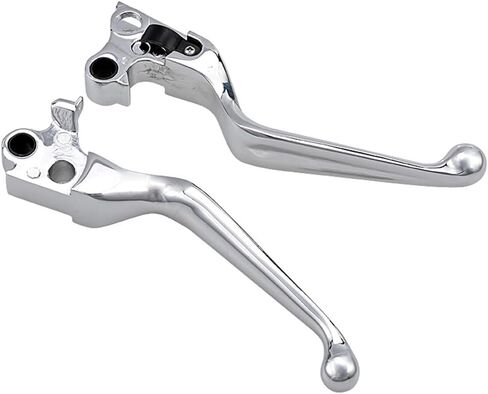 1 Pair of Chrome Billet Aluminum Clutch Brake Hand Levers Replacement for 1996 1997 1998 1999 2000 2001 2002 2003 Harley Sportster XL 883 1200, 1996-2010 Softail Fat Boy Dyna Heritage in Saudi Arabia