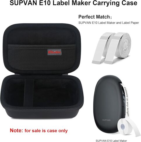 Elonbo Carrying Case for Phomemo D30 Label Maker Machine/for Phomemo D35 Portable Bluetooth Label Printer Travel Bag, Mini Smart Phone Handheld Labeler Storage Holder, Pocket Fits Label Paper, Green in Saudi Arabia