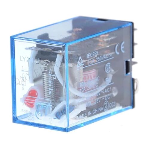 1pcs General Purpose LY2NJ HH62P Electronic Micro Electromagnetic Relay LED Lamp 10A 8 Pins Coil DPDT DC12V 24V AC110V 220V (380V AC) in Saudi Arabia