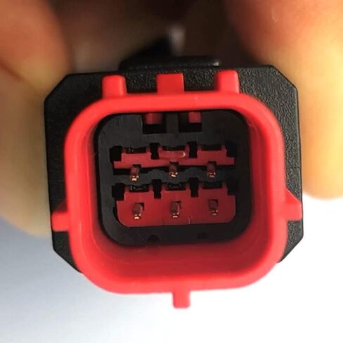 EURO5 6Pin OBD Diagnostic Motorbike Adaptor,Motorcycle Motorrad Diagnostic OBD2 K-Line CAN-Bus Diagnosis Cable Black+Red 40CM in Saudi Arabia