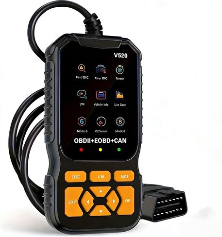 ماسح ضوئي تشخيصي تلقائي obd2 محسّن، قارئ رموز أعطال السيارة مع تدفق بيانات مباشر، اختبار جهد البطارية، مستشعر الأكسجين، فحص المحرك، مسح ABS/SRS، الوضع 6 و8 يعمل لجميع السيارات 1996+ obdii/eobd in Kuwait