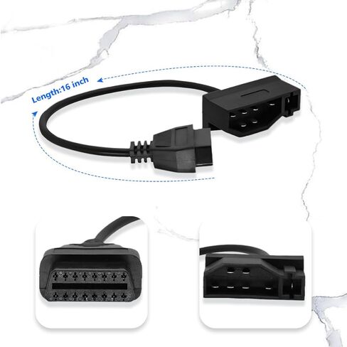 كابل محول obd1 إلى obd2 لمركبات فورد obd2 16pin إلى obd1 7pin obdii موصل تشخيص السيارة متوافق مع الماسح الضوئي التشخيصي obd ii (7pin لفورد) in Kuwait