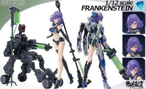 Doyusha Gomido (Eastern Model) ATK Girl Frankenstein 1/12 Scale Total Height Approx. 6.1 inches (15.5 cm), Color Coded Plastic Model in Saudi Arabia