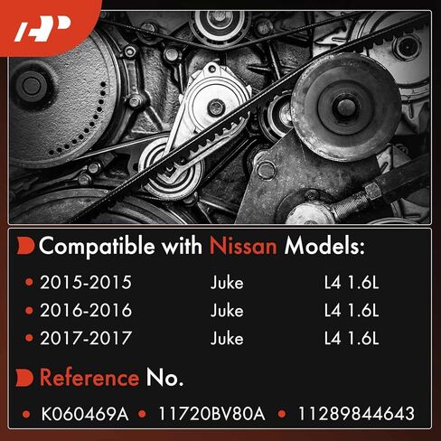 حزام أفعواني ممتاز 46.97 بوصة لسيارة نيسان جوك 2015 2016 2017، L4 1.6L، GAS in Kuwait