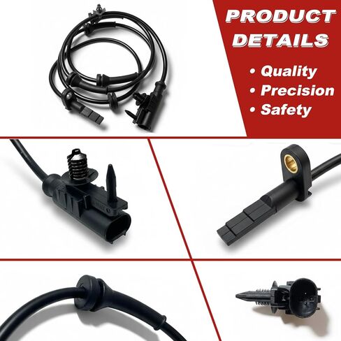 ABS Wheel Speed Sensor 1Pc: Front Left & Right Compatible with INFINITI 2008-2013 G37 V6 3.7L, 2007-2008 G35 V6 3.5L, 2011-2012 G25 V6 2.5L, Nissan 2009-2014 370Z V6 3.7L, 2016-2020 370Z V6 3.7L in Kuwait