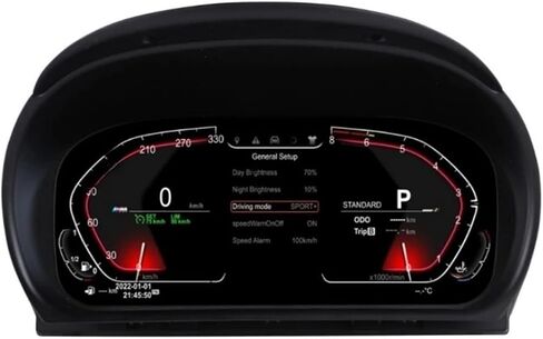 Android Screen Compatible With BMW E90/E91/E93 2005-2012 Speedometer Car Digital Cluster Cockpit Dashboard Instrument Panel Carplay in Saudi Arabia