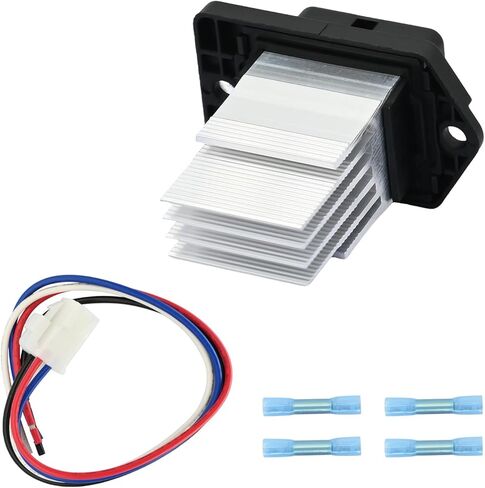 HVAC Blower Motor Resistor with Wire Harness Compatible with Hyundai Tucson 2016-2021 Replacement for Kia Sport-Age 2016 2017 2018 2019 2020 2021 2022# 97179D1000 in Kuwait