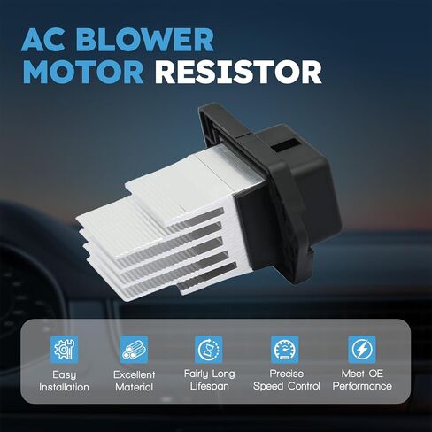 HVAC Blower Motor Resistor with Wire Harness Compatible with Hyundai Tucson 2016-2021 Replacement for Kia Sport-Age 2016 2017 2018 2019 2020 2021 2022# 97179D1000 in Kuwait