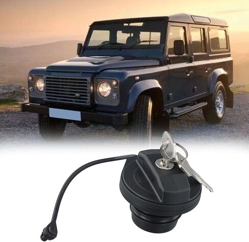 Fuel Filler Cap with Keys for Land for Rover Defender 90 110 130,Replacement Gas Tank Cover Locking Lid OEM LR075664 LR032977 in Saudi Arabia