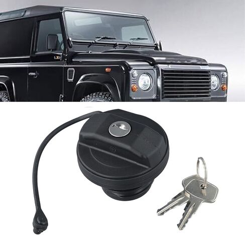 Fuel Filler Cap with Keys for Land for Rover Defender 90 110 130,Replacement Gas Tank Cover Locking Lid OEM LR075664 LR032977 in Saudi Arabia