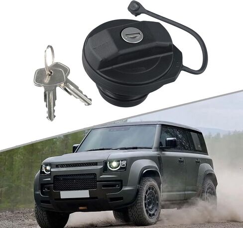Fuel Filler Cap with Keys for Land for Rover Defender 90 110 130,Replacement Gas Tank Cover Locking Lid OEM LR075664 LR032977 in Saudi Arabia