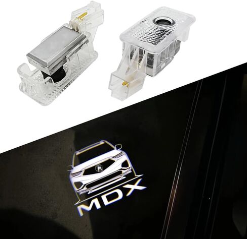 2pcs Car LED Door Logo Projector Ghost Shadow Light Compatible for MDX 2007-2020 Series Accessories LED Laser Car Courtesy Step Light in Saudi Arabia