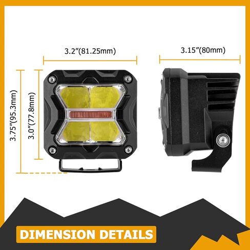 طقم دعامات تثبيت لإضاءة غطاء محرك السيارة من WeiSen مع مجموعة أسلاك لإضاءة LED مقاس 3 بوصات متوافقة مع Toyota Tacoma 1995-2004 in Kuwait