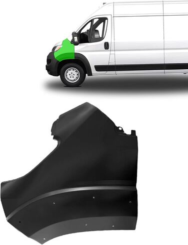 لوحة حاجز أمامية مزودة بثقوب، مادة حديدية مطلية بالكهرباء لـ Ram ProMaster 1500 2500 3500 2023 2024 2025، لـ Ram ProMaster EV 2024 2025 (جانب السائق الأمامي الأيسر) in Kuwait