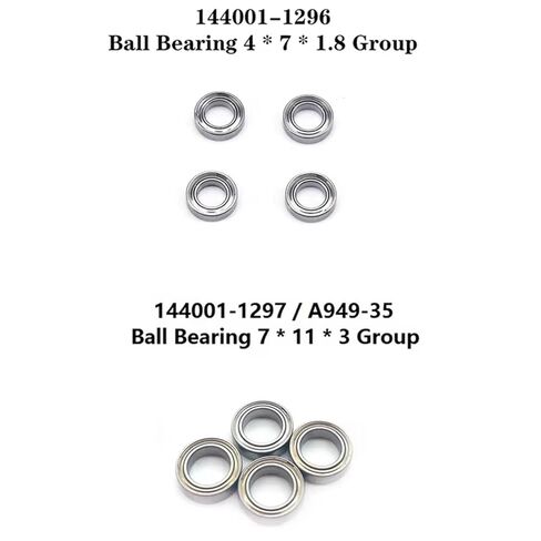 Compatible with Wltoys 144001 144002 124016 124017 124018 124019 RC Car Spare Parts Upgrade Accessories 20Pcs Ball Bearing Set RC Assortment in Kuwait