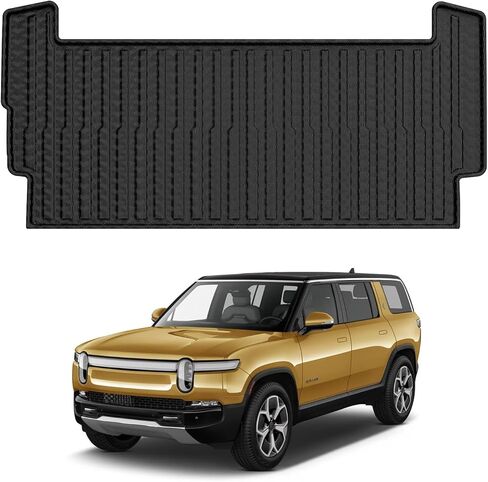 Mixsuper مناسب خصيصًا لبطانة البضائع 2003-2017 Ford Expedition/Lincoln Navigator (بدون موديلات EL أو L) خلف مقاعد الصف الثاني، سجادة أرضية صندوق الأمتعة الخلفي لجميع الأحوال الجوية in Kuwait