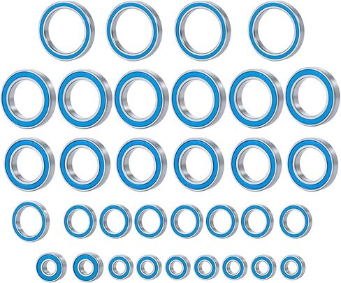RC Car Parts Compatible with Traxxas 8s for X-Maxx 77086-4 1/5 RC Crawler Car Parts Accessories 33Pcs Wheel Hub Axle Rubber Sealed Ball Bearing Kit in Saudi Arabia