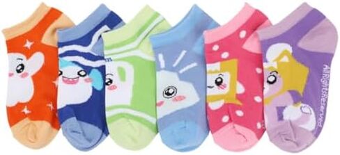 Bioworld LankyBox Characters 6-Pack of Boys Ankle Socks in Saudi Arabia