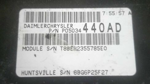 Engine ECM Electronic Control Module Fits 06 PT Cruiser p05033426AF 05033426AF in Kuwait