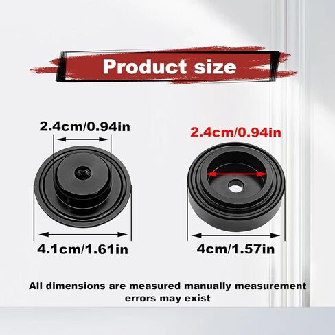 Car Wiper Plug, Rear Wiper Plug Cap Kit, Rear Windshield Wiper Block off Grommet Cap, Aluminum Rear Window Wipers Delete Cover Kit Compatible with Vehicle, SUV, RV(Black) in Saudi Arabia